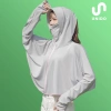 Áo chống nắng 2 trong 1 có mũ rộng vành - Vải lụa lạnh UNIDO A01, chống UV, siêu mát, giá chỉ 139k 10