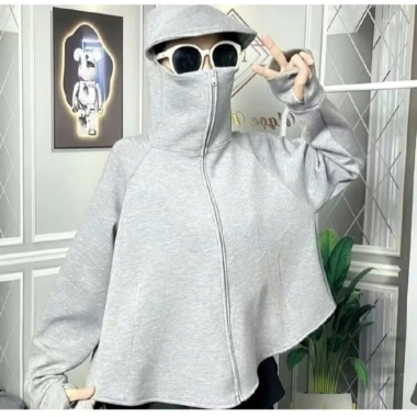 Áo chống nắng dáng ngắn mũ cánh dơi co giãn 4 chiều mềm mịn, mát - chỉ 90.500₫