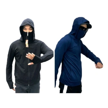 Áo chống nắng nam nữ liền khâu trắng, vải kim cương co giãn 4 chiều mềm mại, giảm giá 69k