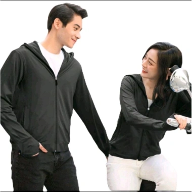 Áo chống nắng nam nữ liền khâu trắng, vải kim cương co giãn 4 chiều mềm mại, giảm giá 69k