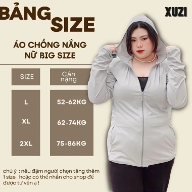 Áo chống nắng nữ 2 lớp big size DIHU - To rộng, thông hơi, chống UV, khói bụi 9