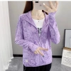 Áo chống nắng nữ 2 lớp in hoạ tiết cao cấp, thun lạnh siêu co giãn, giảm giá 20 4