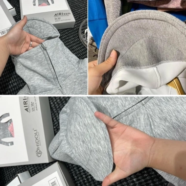 Áo chống nắng nữ cánh dơi DIHU chất UMI croptop, khoác ngoài, mũ rộng che mặt, bảo vệ UV, chỉ 159k 2