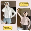 Áo chống nắng nữ cánh dơi lụa băng mát UPF99+ có mũ và khẩu trang liền 189k 3
