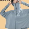 Áo Chống Nắng Nữ Dáng Lửng Xòe Mũ Vành UNDERCOOL Thun Lạnh, Thoáng Mát, Chống UV ACN02 - Giá 180k 7