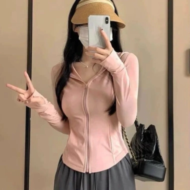 Áo Chống Nắng Nữ Lụa Băng Ôm Co Giãn Mát - Phù hợp Tập Gym và Dã Ngoại, Giá 85K 3