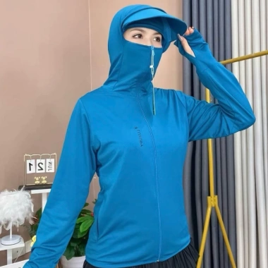 Áo Chống Nắng Nữ Tháo Rời 2 Lớp Thông Hơi, Che Trán, Thoáng Khí, Bảo Vệ Da