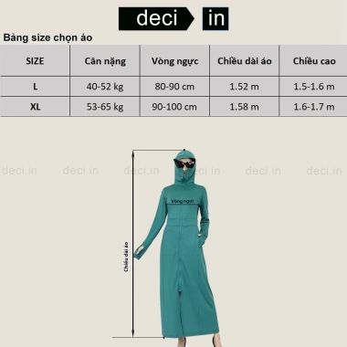 Áo chống nắng nữ toàn thân 2 lớp thun lạnh AirCool Nhật 2.024 Giá ưu đãi 139k 9