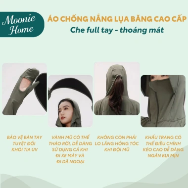 Áo Chống Nắng Nữ UPF 50+ Thoáng Mát, Mềm Nhẹ - Giá Ưu Đãi 189.000₫