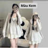 Áo chống nắng nữ xòe chất umi co giãn siêu mát, cản UV, túi ngang 110k
