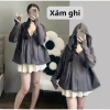 Áo chống nắng nữ xòe chất umi co giãn siêu mát, cản UV, túi ngang 110k 2