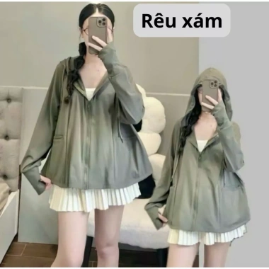 Áo chống nắng nữ xòe chất umi co giãn siêu mát, cản UV, túi ngang 110k