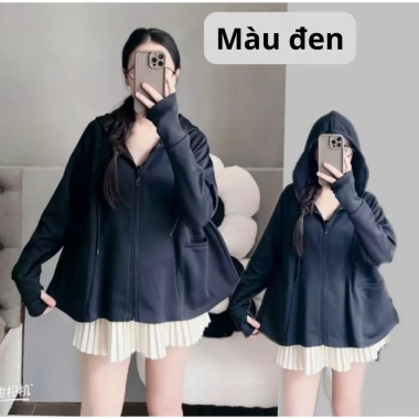 Áo chống nắng nữ xòe chất umi co giãn siêu mát, cản UV, túi ngang 110k