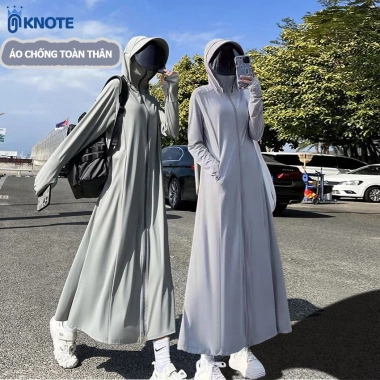 Áo chống nắng toàn thân KNOTE UV 99% siêu thoáng mát vải lụa, băng hàng cao cấp fresize 40‑70kg - Giá 259.000₫