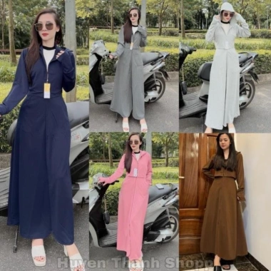 Áo Chống Nắng Toàn Thân Nữ Dài Rộng Vải Umi Hàn UPT50+ UV Co Giãn - Samca