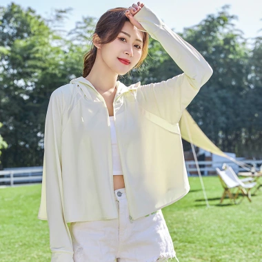 Áo Croptop Chống Nắng Nữ UPF50+ Lụa Nhẹ Mát Lạnh Freesize 70kg - Samca Fashion 4