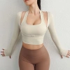 Áo croptop dài tay yoga nữ thun lạnh co giãn bigsize CROP13 - ôm body, giảm giá