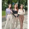 Áo croptop dài tay yoga nữ thun lạnh co giãn bigsize CROP13 - ôm body, giảm giá 3