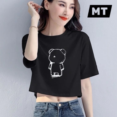 Áo Croptop Nữ Thun Tay Ngắn Form Rộng Cổ Tròn Cotton Cao Cấp - Giá chỉ 45.000