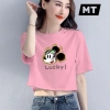 Áo Croptop Nữ Thun Tay Ngắn Form Rộng Cổ Tròn Cotton Cao Cấp - Giá chỉ 45.000 7