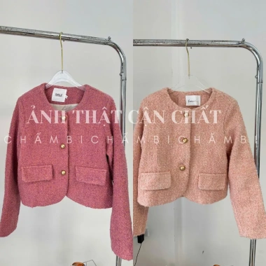Áo dạ nữ A.663 dáng ngắn tay dài 2 túi, basic dễ phối - giảm giá 245k - Chấm Bi