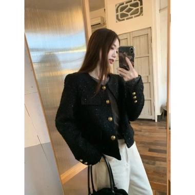 Áo Dạ Tweed Bling Bling Nữ Cao Cấp - Sẵn Ship, Giá ưu đãi 265k