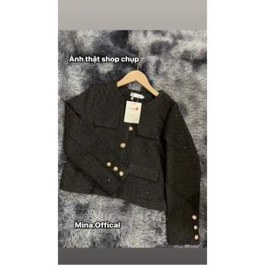 Áo Dạ Tweed Bling Bling Nữ Cao Cấp - Sẵn Ship, Giá ưu đãi 265k