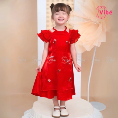 Áo Dài Bé Gái Màu Đỏ Công Chúa Hiện Đại Thêu Hoa Nhí - Vibé OH23 Giá 304.000₫ 10 Áo Dài Bé Gái Màu Đỏ Công Chúa Hiện Đại Thêu Hoa Nhí - Vibé OH23 Giá 304.000₫ 10