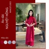 Áo Dài BIGSIZE Nguyệt Hồng lụa tơ tằm thiết kế Tết 2.026 - giảm giá 18% còn 322.500