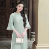 Áo dài cách tân 4 tà Minh Ý đa màu IVY - Thiết kế trẻ trung sang chảnh, giá ưu đãi 289k 2