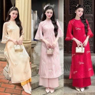 Áo dài cách tân 4 tà Minh Ý đa màu IVY - Thiết kế trẻ trung sang chảnh, giá ưu đãi 289k