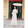 Áo dài cách tân 4 tà suông voan tơ thêu họa tiết tay lỡ loe đẹp – Set Tết 2.025 giảm giá, chỉ 356.400₫ 3