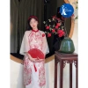 Áo dài cách tân 4 tà xẻ tà cúc bọc siêu xinh - Đầm tết Cecilia giảm còn 350.000₫, chất liệu nhẹ, đẹp mắt 2