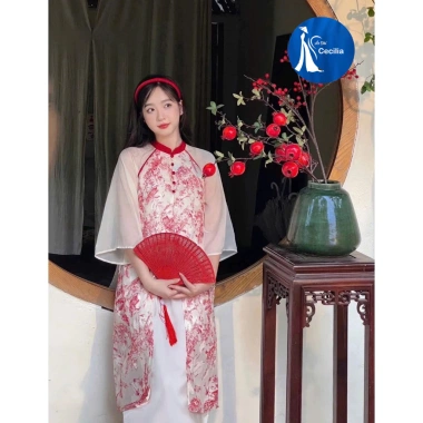 Áo dài cách tân 4 tà xẻ tà cúc bọc siêu xinh - Đầm tết Cecilia giảm còn 350.000₫, chất liệu nhẹ, đẹp mắt 2 Áo dài cách tân 4 tà xẻ tà cúc bọc siêu xinh - Đầm tết Cecilia giảm còn 350.000₫, chất liệu nhẹ, đẹp mắt 2