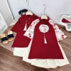 Áo dài cách tân bé trai & bé gái, áo nhung, chân váy/quần lụa 10-30kg - Giá ưu đãi 109k