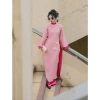 Áo dài cách tân cặp đôi Hoa Linh tơ kim sa cao cấp - Giảm giá 549.000đ JHILLIKO79 9