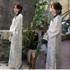 Áo Dài Cách Tân Châu Vũ Gấm Vân In Họa Tiết Cao Cấp - Đặc Trưng Tết, Giá 289.000₫ 3