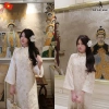 Áo Dài Cách Tân Châu Vũ Gấm Vân In Họa Tiết Cao Cấp - Đặc Trưng Tết, Giá 289.000₫ 6