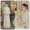 Áo dài cách tân Dư hy lễ tết 2.026 4 tà 2 lớp von tơ thêu thiết kế tinh tế đẹp sang giá chỉ 298.000 VND siêu rẻ giảm giá 5