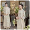 Áo dài cách tân Dư hy lễ tết 2.026 4 tà 2 lớp von tơ thêu thiết kế tinh tế đẹp sang giá chỉ 298.000 VND siêu rẻ giảm giá 9