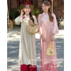 Áo dài cách tân gấm mềm Mi Cơ Uyển TUMI - Thiết kế cổ truyền, phù hợp Tết & chụp ảnh, chỉ 280.000₫ 7