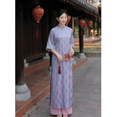 Áo dài cách tân gấm Thọ Rơi dáng suông - Siêu hot chụp ảnh, lễ tết, cưới hỏi - Giá giảm còn 305.500 VND 5 Áo dài cách tân gấm Thọ Rơi dáng suông - Siêu hot chụp ảnh, lễ tết, cưới hỏi - Giá giảm còn 305.500 VND 5