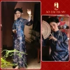 Áo dài cách tân Huyền Vân gấm tơ cao cấp hoạ tiết chim hồng hạc - Giá 89.000đ, Tết 2.026 | Áo Dài Hà My