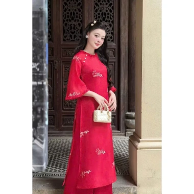Áo dài cách tân Minh Ý Khánh Vân 4 màu - Siêu đẹp Tết, giảm giá 20% 289k 4