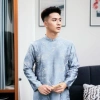 Áo Dài Cách Tân Nam Cao Cấp ADN86 Phong Cách Phố, Chụp Ảnh Đám Cưới và Tết 6