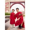 Áo dài cách tân nam đỏ Tết 2.026, thêu rồng cá tính, chuẩn phom hot - Giá 425k 6