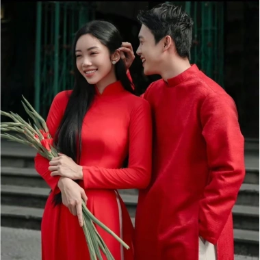 Áo dài cách tân nam tafta đa màu - Thiết kế chụp Tết, giảm còn 349.000₫