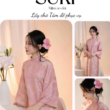 Áo Dài Cách Tân Như Nguyệt Dáng Suông Lụa Gấm Cao Cấp – Hot Trend Tết 2.026 Nữ, Giảm Giá Đến 239k