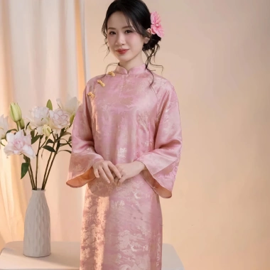 Áo Dài Cách Tân Như Nguyệt Dáng Suông Lụa Gấm Cao Cấp – Hot Trend Tết 2.026 Nữ, Giảm Giá Đến 239k