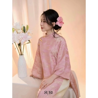 Áo Dài Cách Tân Như Nguyệt Dáng Suông Lụa Gấm Cao Cấp – Hot Trend Tết 2.026 Nữ, Giảm Giá Đến 239k
